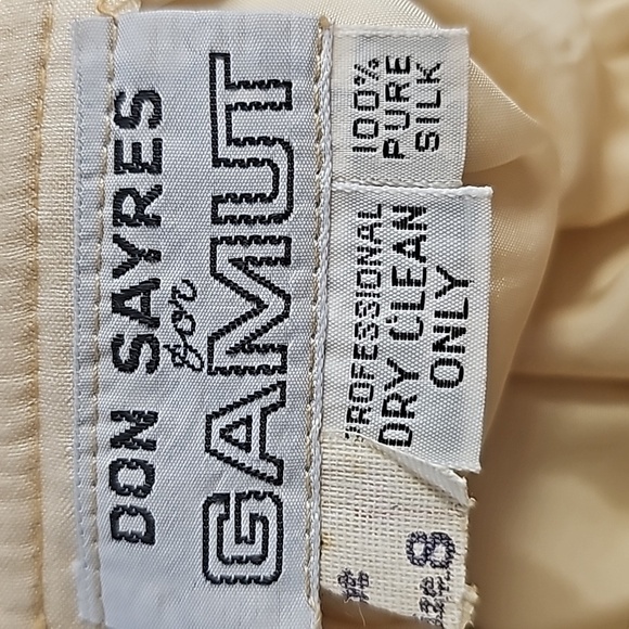 Don Sayres for GAMUT, vintage Y2K 100% silk skirt.  Big pockets side zipper sz 8 - Picture 4 of 11